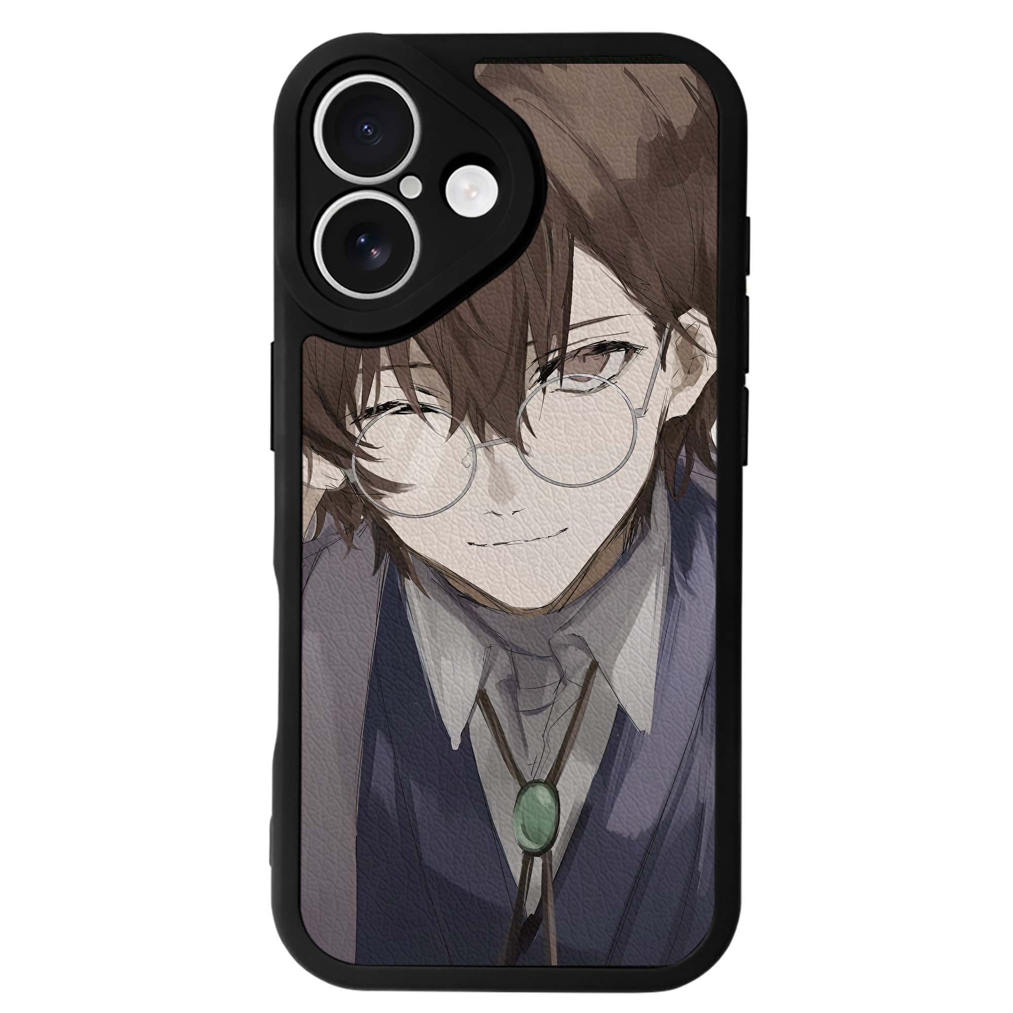 （画像用） 文豪ストレイドッグス Bungo Stray Dogs 【iPhone 16シリーズ対応】シリコンスマホケース（レザー調） 材質：シリコン
